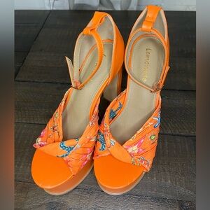 Lemonade Platform Heel Sandals, On Point, Size 6